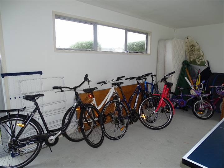 Bikes, table tennis table for guests use