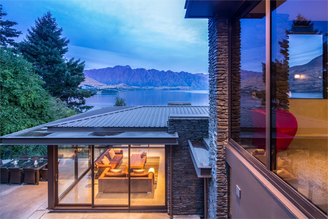 Exterior detail of the villa