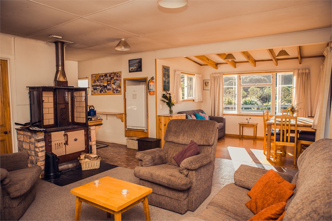 Lounge with coal/wood Range