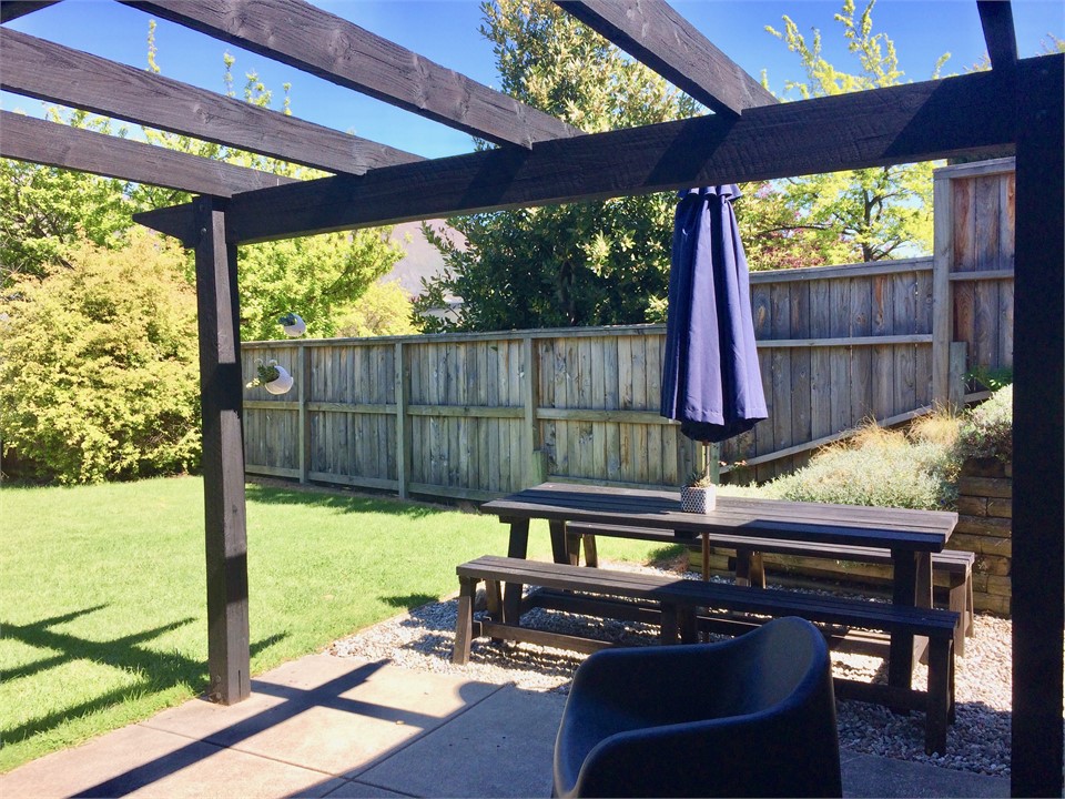 Outdoor dining and chairs for relaxing