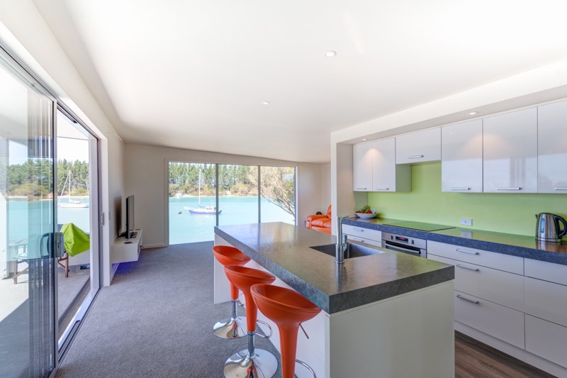 Kitchen through to lounge