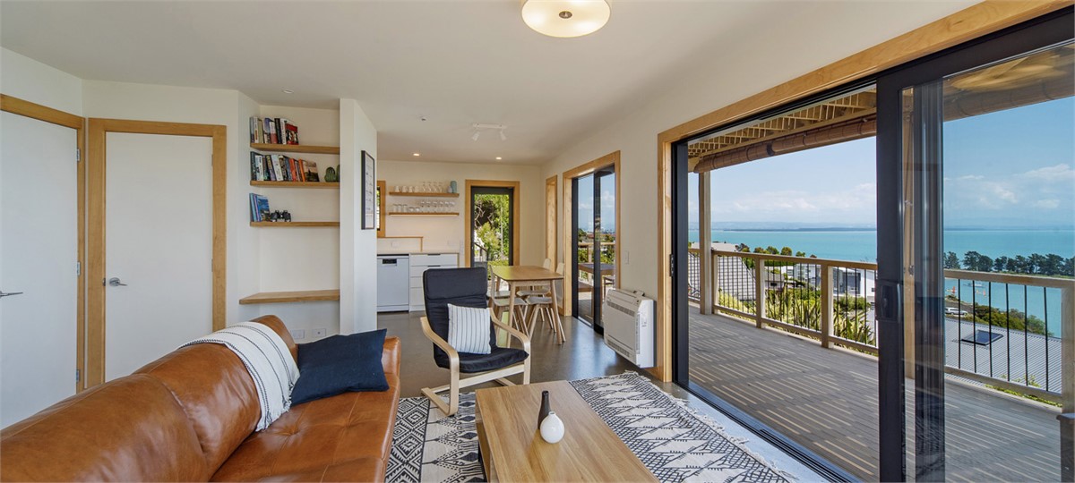 Living and Dining opening onto the deck