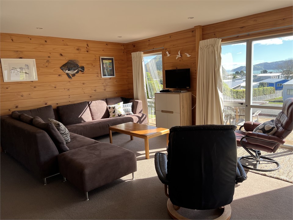 Lounge are with large comfy couch