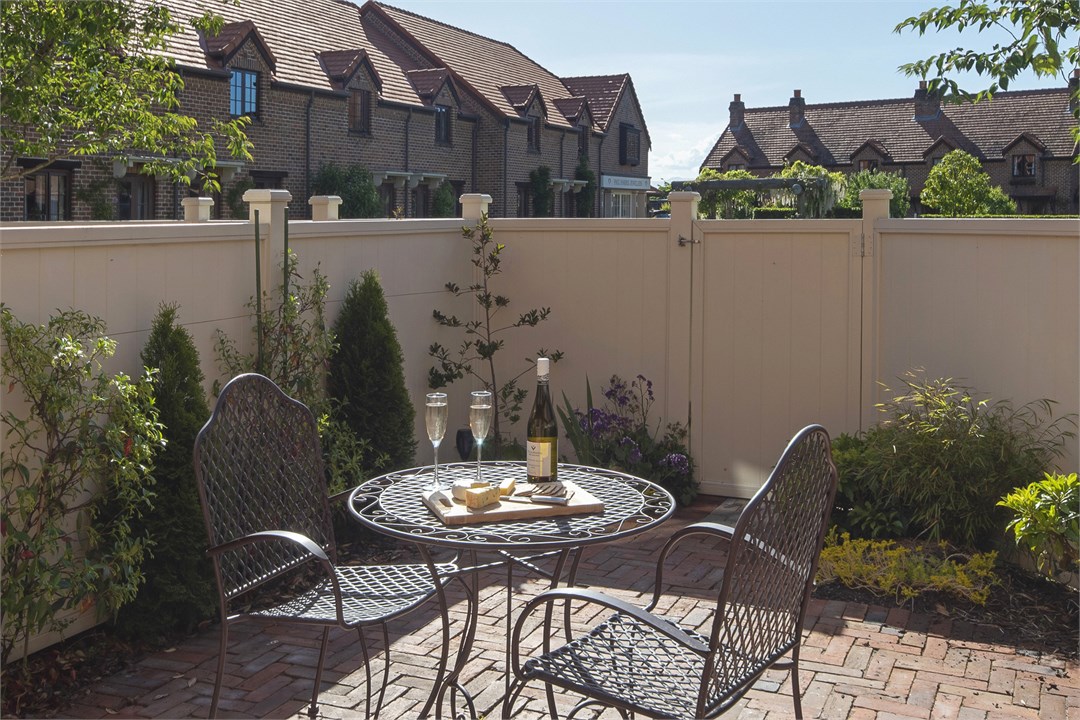 Private courtyard on the Village Green