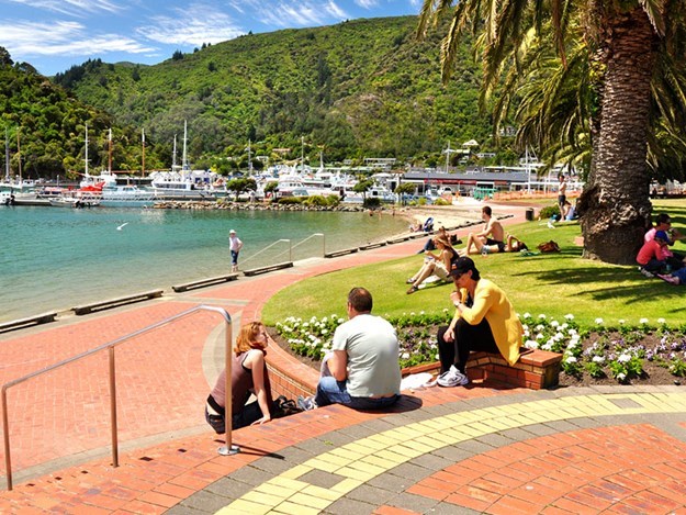 Spend time watching the activities in the marina