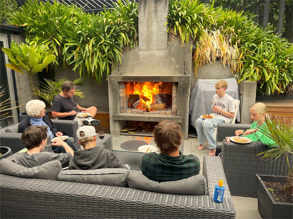 Outside Fire Setting