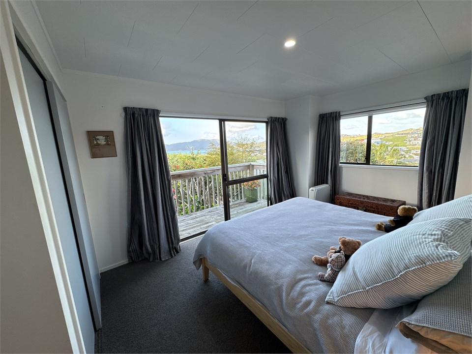 King bedroom and views at Casa Playa de los osos