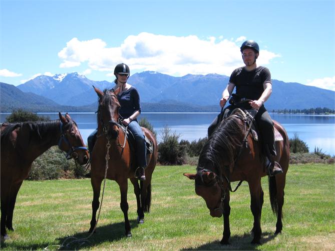 Enjoy riding beside the Lake and River
