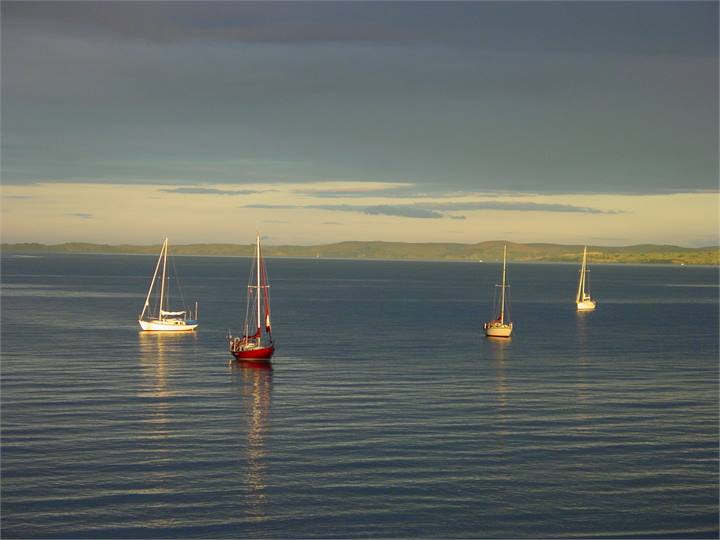 Sunset views from the apartment