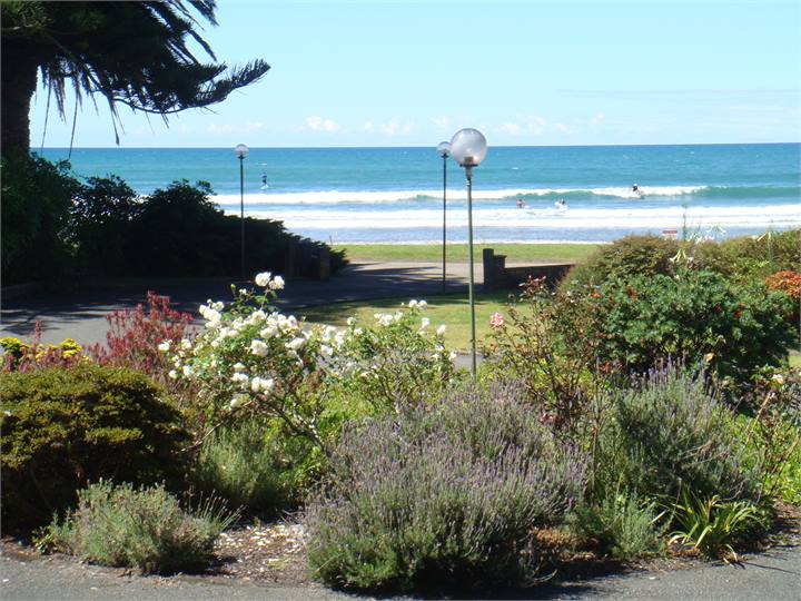 Surfing in front of property