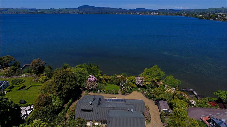 View from behind the house looking over Lake Rotor