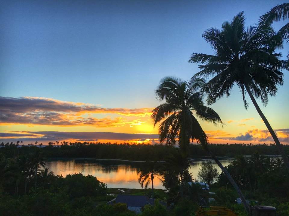 Sunrise from the Villa Deck.