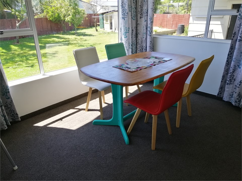 Sunny open-plan lounge