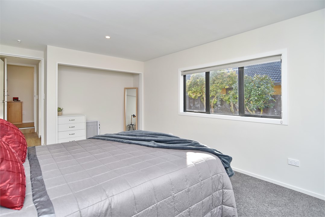 Bedroom 4 has a Queen bed and a sliding door