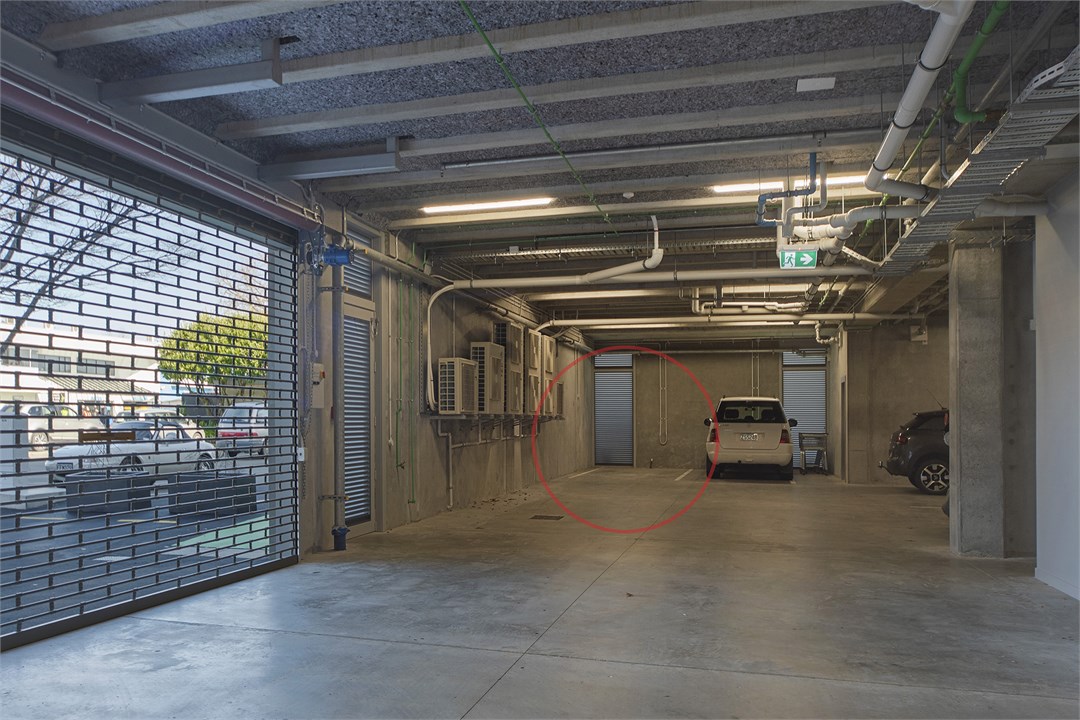 Secure car park for one vehicle (back left of this