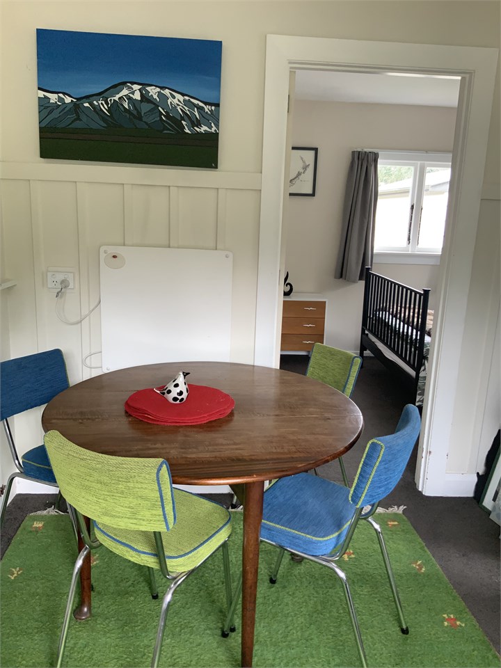 Dining room with sofa bed