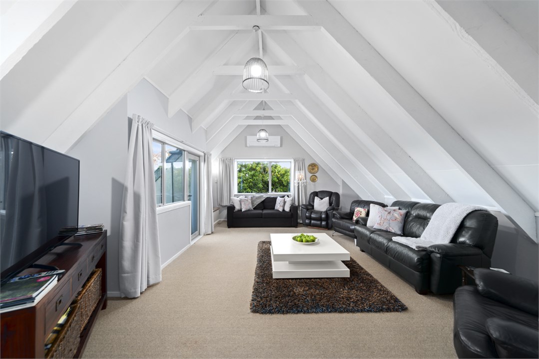 Upstairs living area