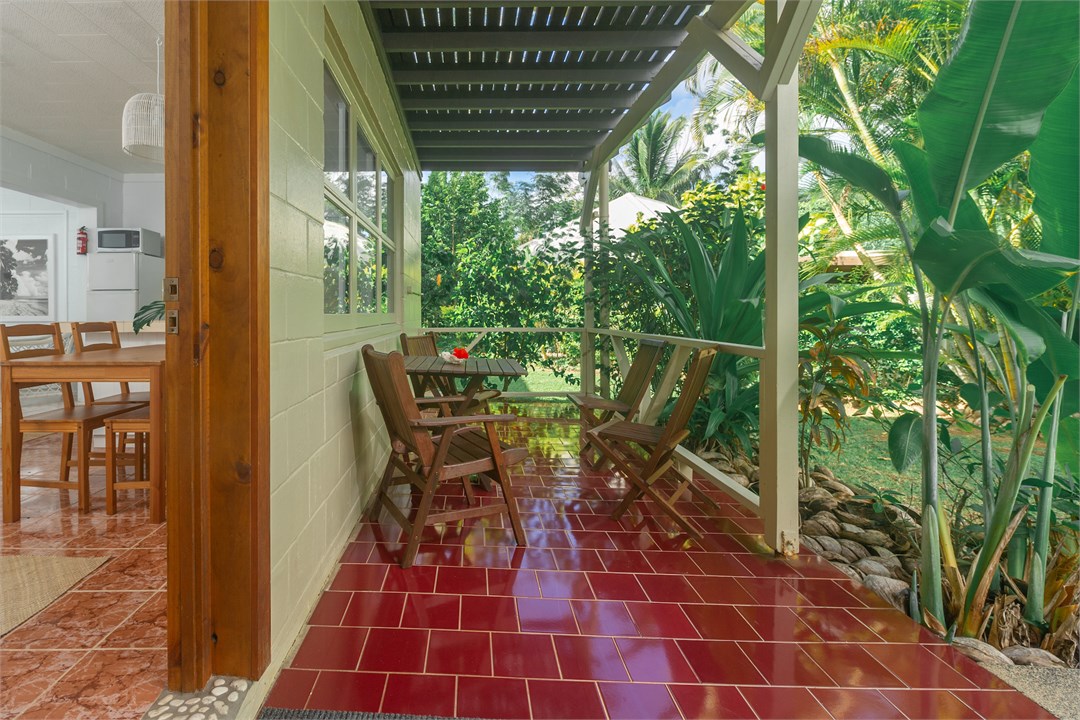 Front terrace - perfect for morning coffee