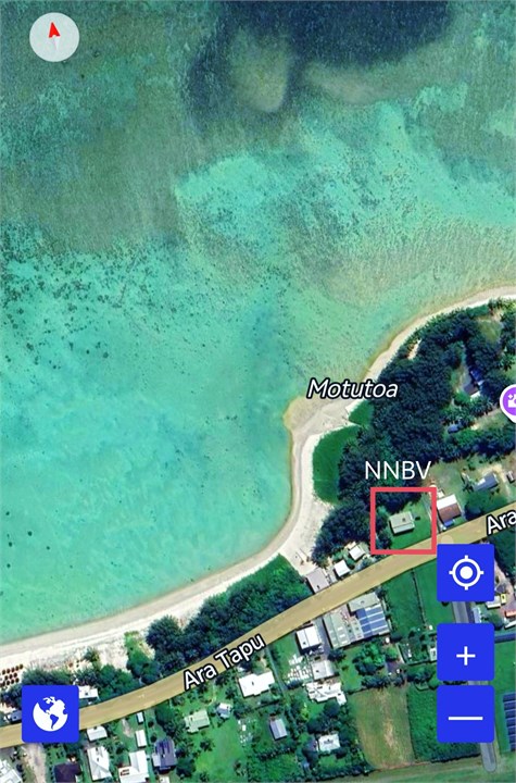 Aerial pic of beachside villa