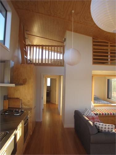 Kitchen/living looking to mezzanine