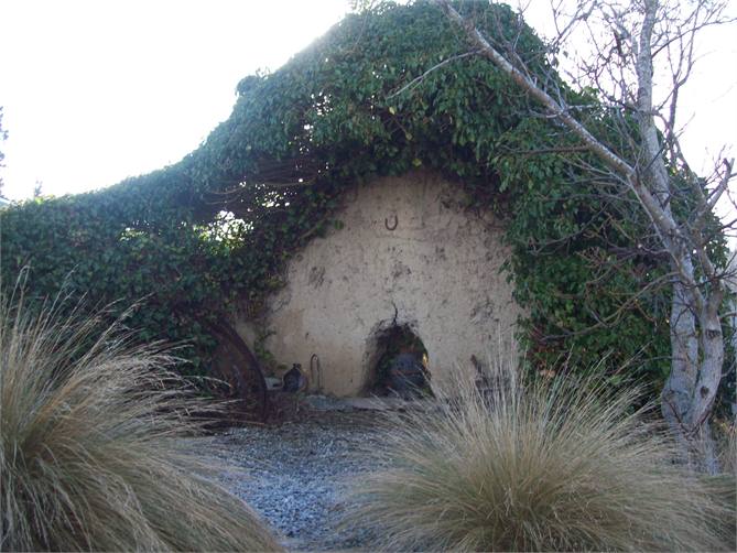 Remains of goldminers mud house