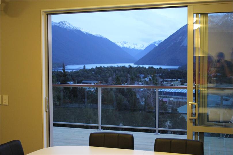 Views from the open plan living area