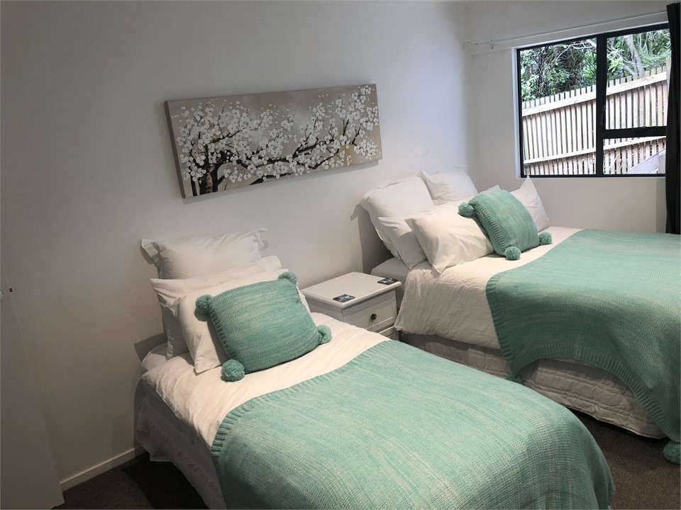 2nd bedroom with Double & Single beds and good siz