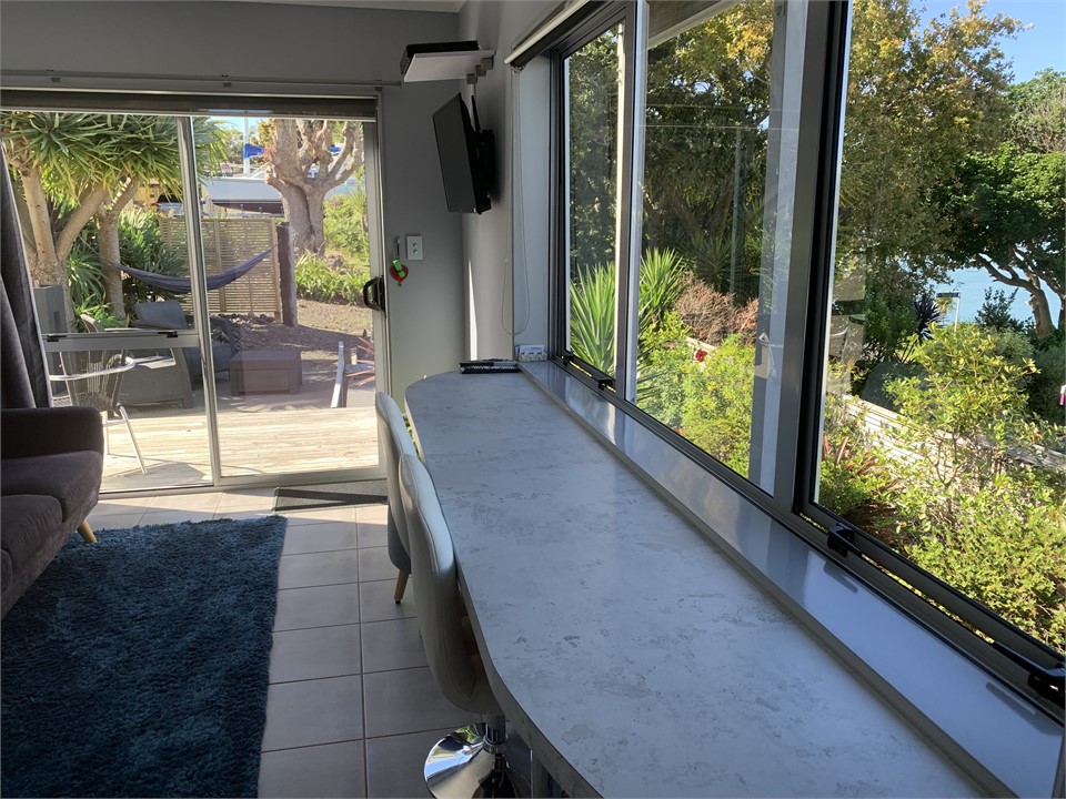 Indoor dining /working with a view