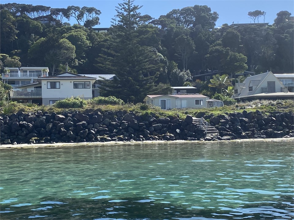 Looking at house from water