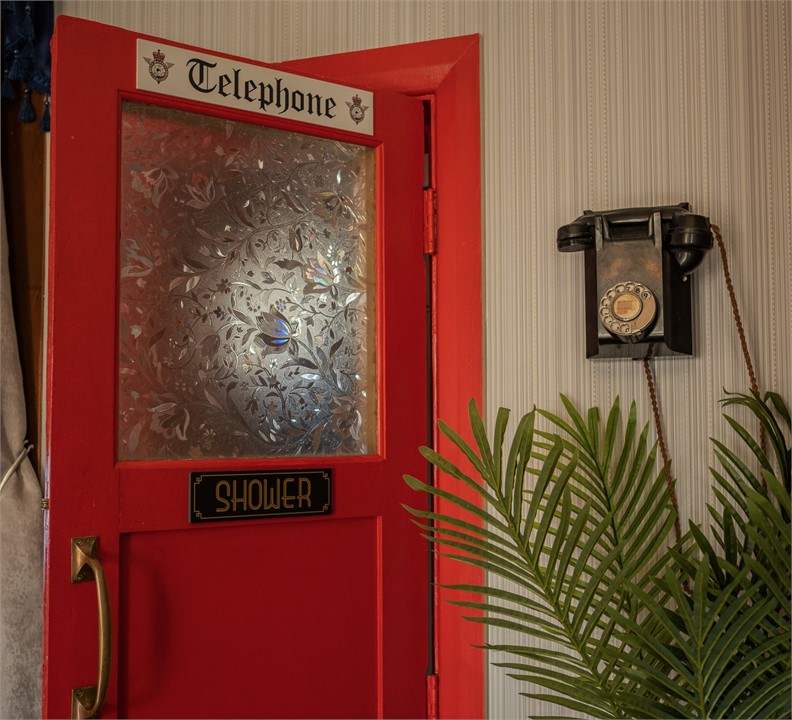 Original Phone-box converted into a Shower