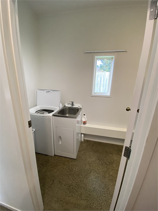 Laundry and toilet room