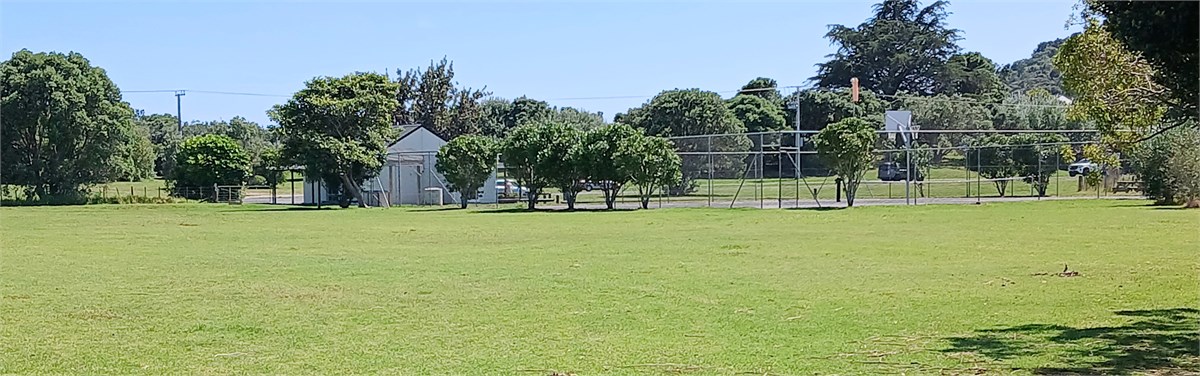 Short stroll across the playground to the beach