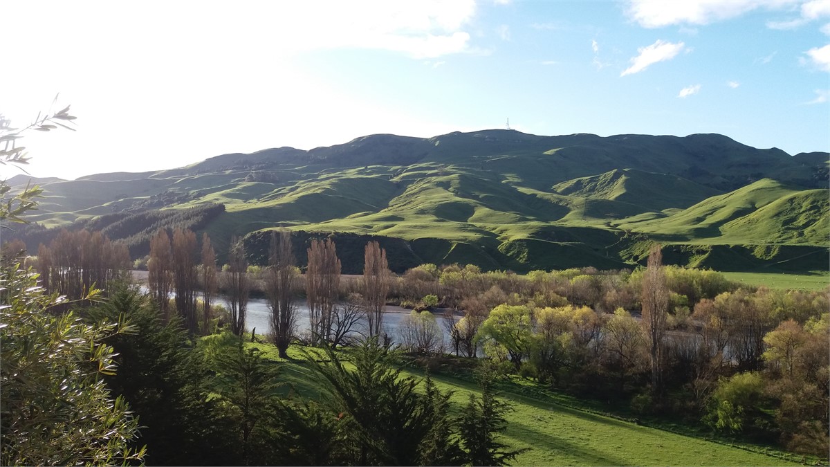 Upstream view Mt Erin