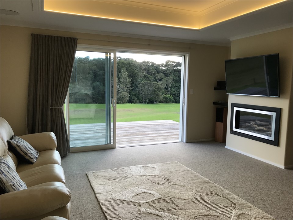 The Lounge has views down to the river