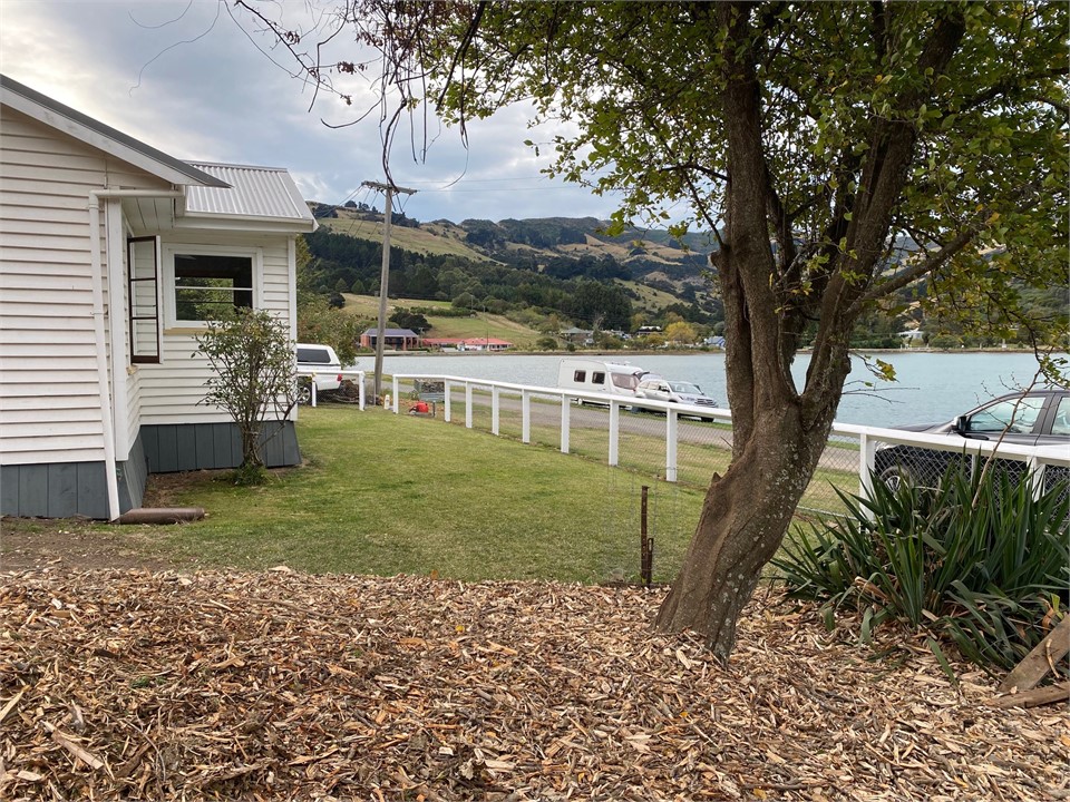 Looking back towards main road.