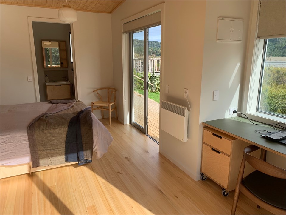 Studio interior with workspace