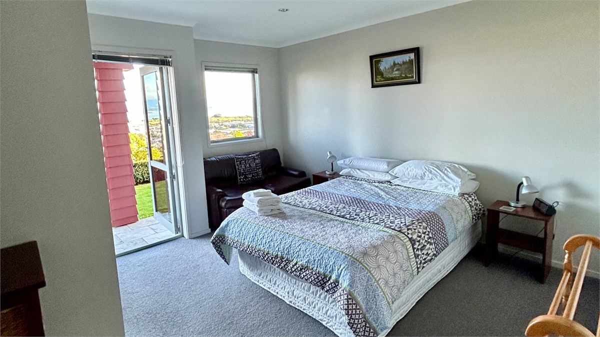Bedroom 1(looking towards view): Queen bed