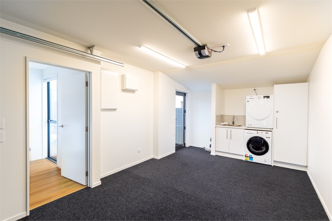 View of the laundry area