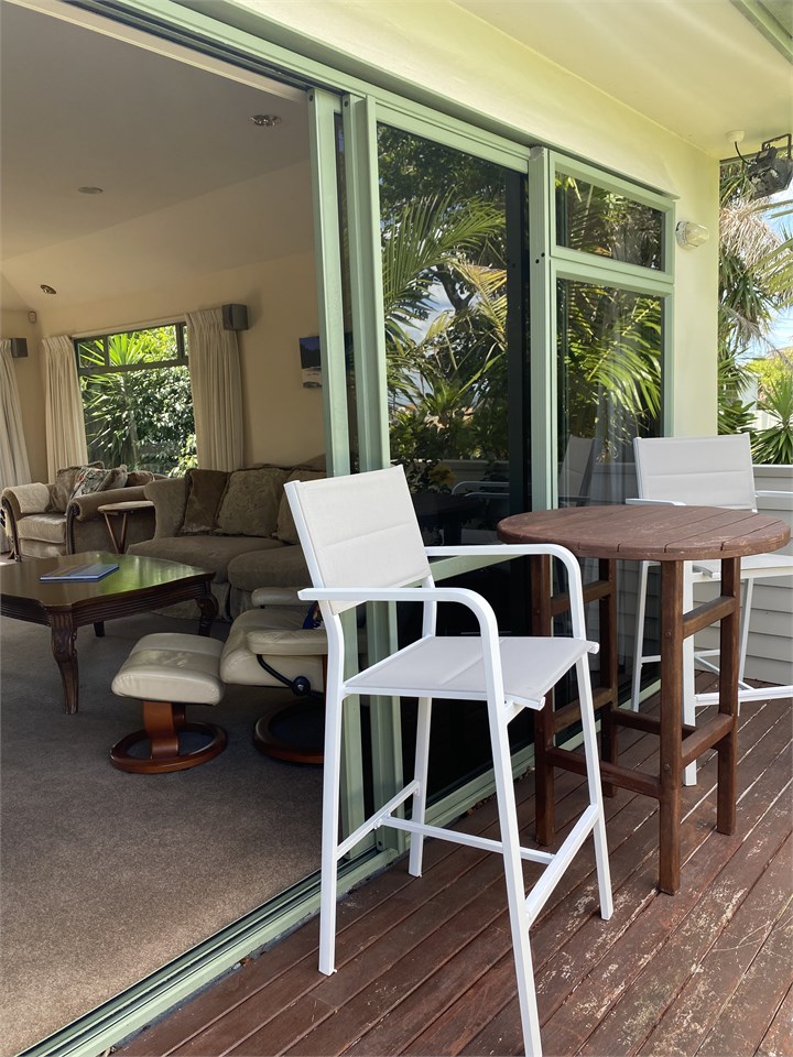 Deck at both ends of the lounge