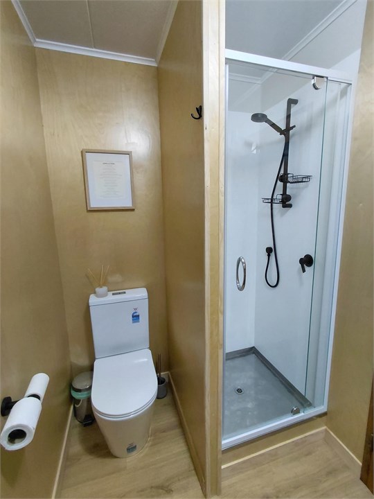 Shower and Toilet