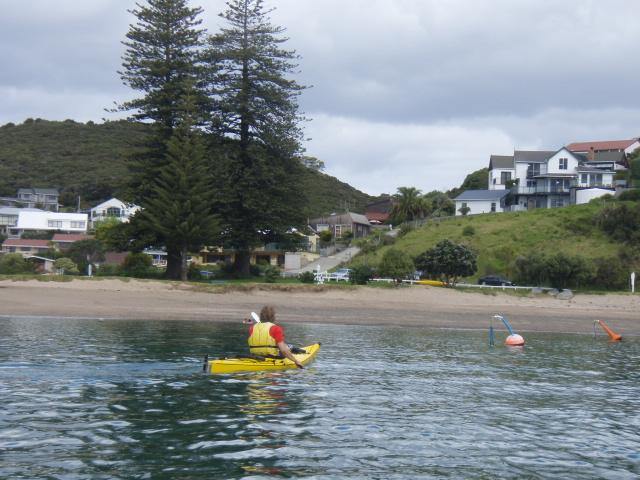 Tapeka Beach, looking back to the house.