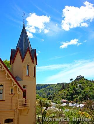 The tower from the back garden
