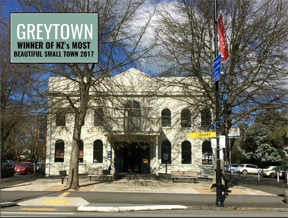 Greytown Library and Info Site. Approx 3 minute wa
