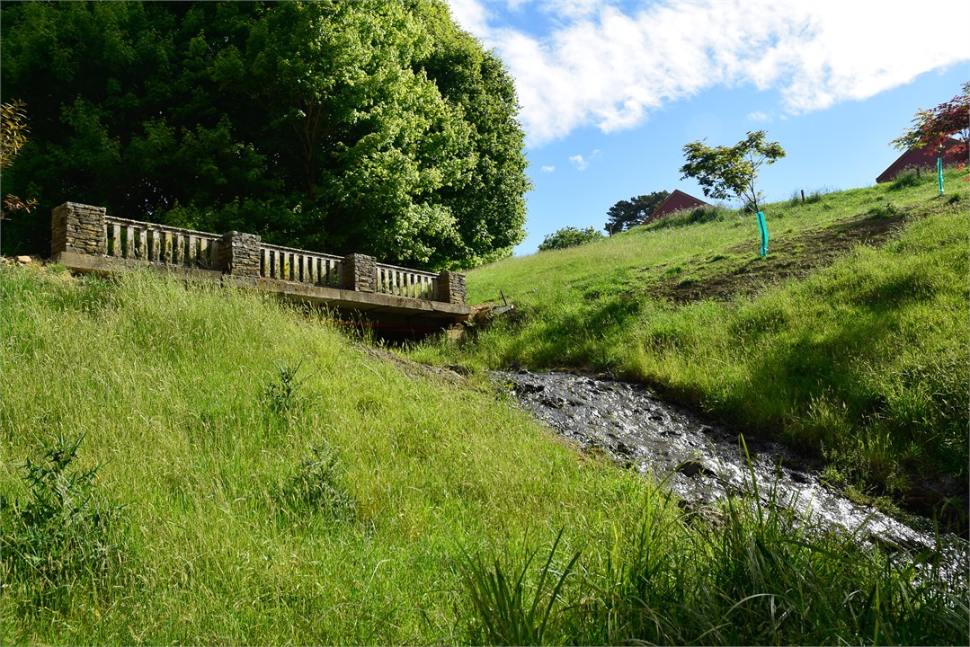 Listen for the sound of the waterfall