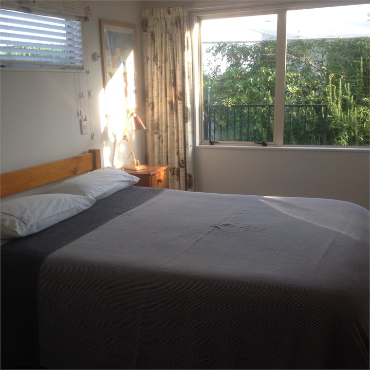 Down stairs queen bed