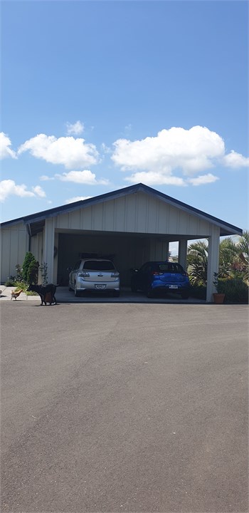 Carport for your car....leave space for anothet ca