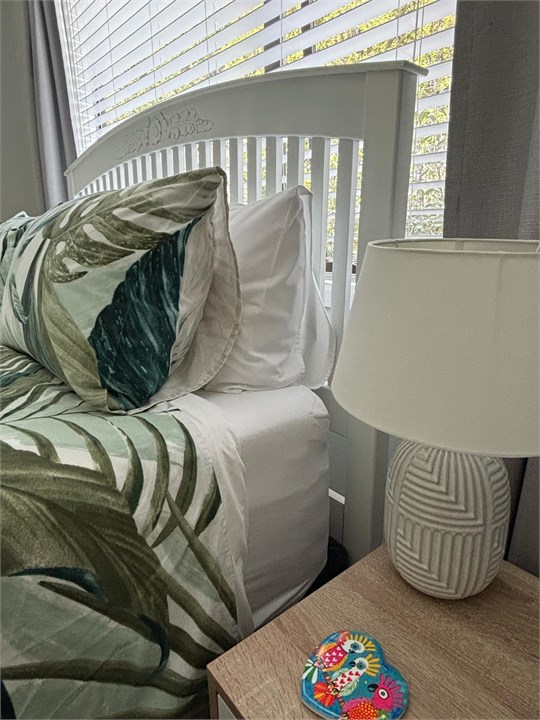 Main bedroom. Quality hotel linen