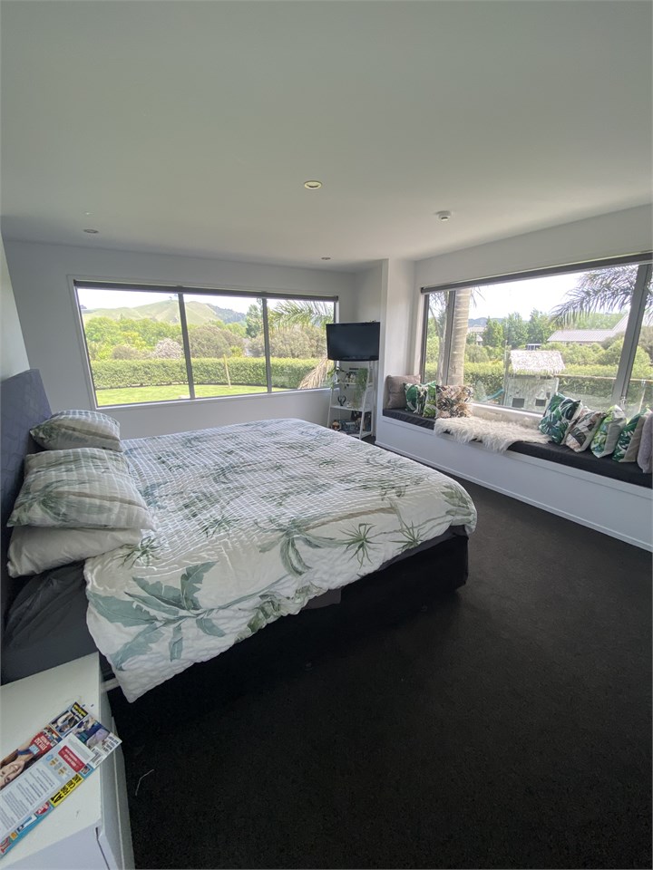 Main bedroom back of house with views of papamoa h