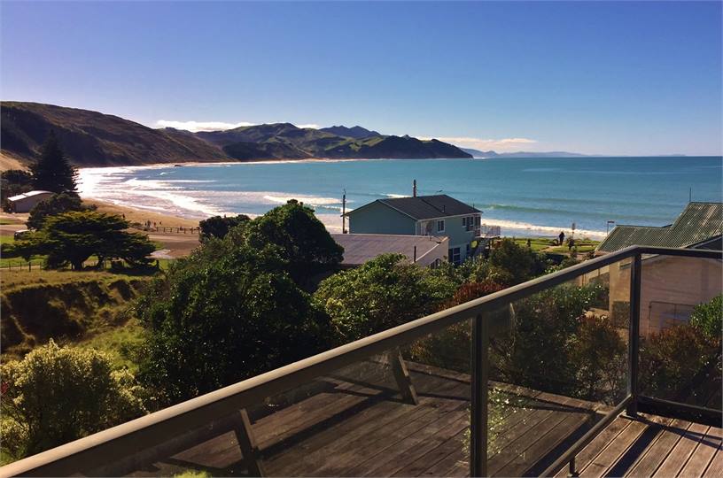 View from Deck and Living Room and Main Bedroom