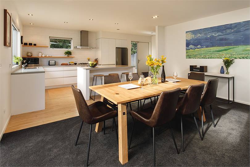 Sunny kitchen dining